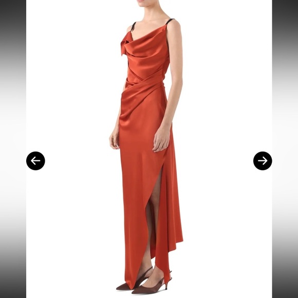 Jason Wu Collection Draped Cowl Neck Asymmetrical Dress Size 2 Luxury NWT - Picture 5 of 11